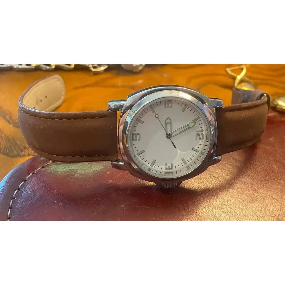 Women's 30mm Gun Metal Tone by Hugo Watch, Crystal Accents